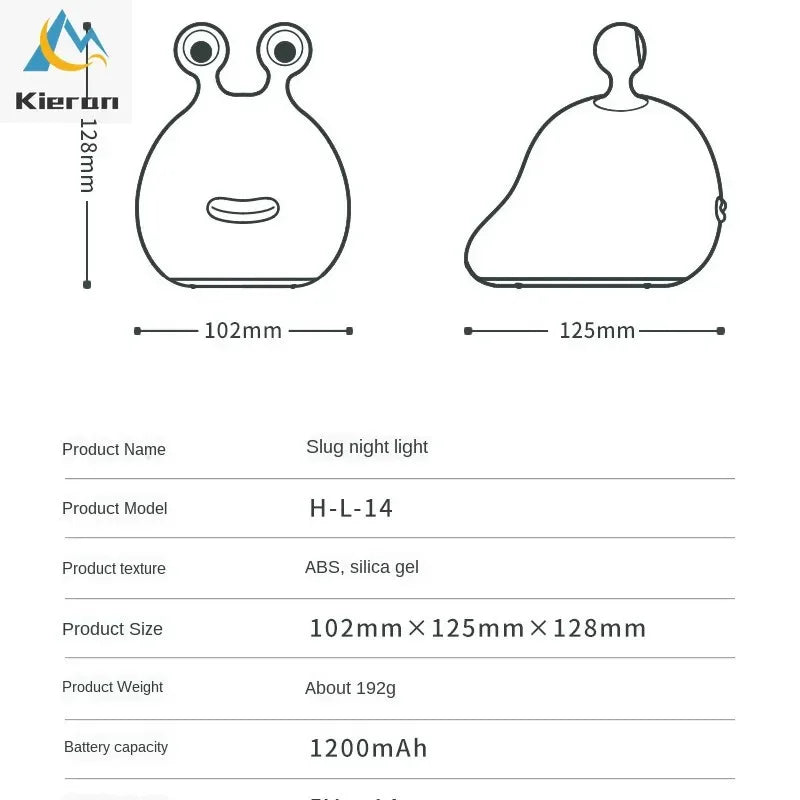 Cartoon Slug LED Night Light