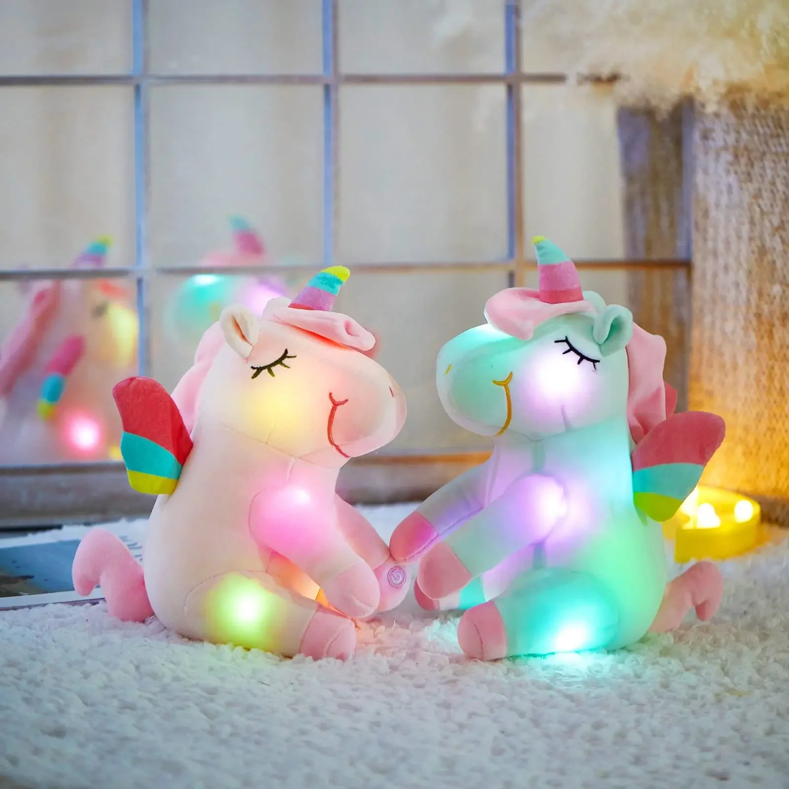 30cm LED Light Musical Unicorn Plush Toy