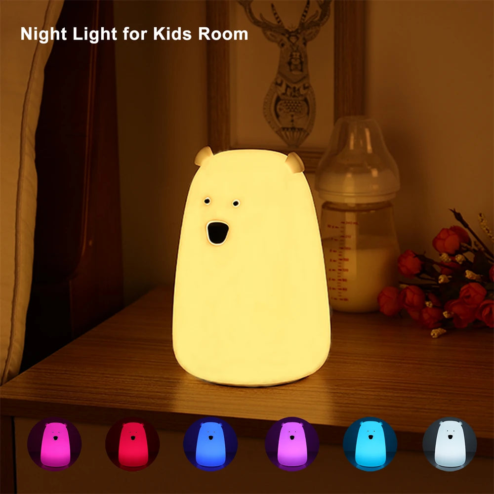 Cute Bear LED Night Light 