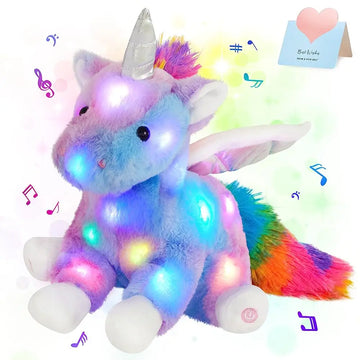 Glow Guards LED Luminous Music Toy Throw Pillow