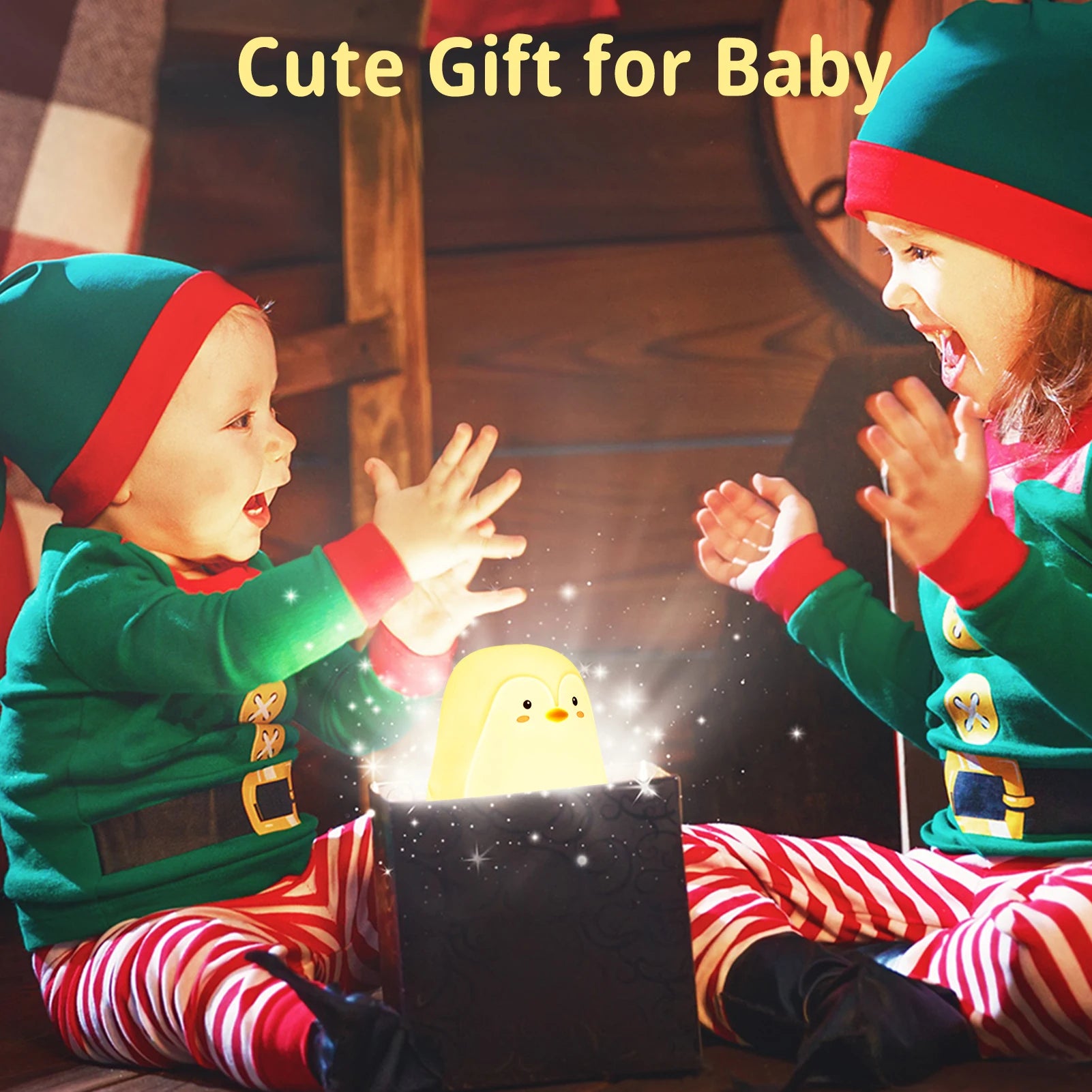 Cute Penguin Baby Night Light 