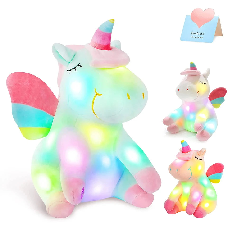 30cm LED Light Musical Unicorn Plush Toy