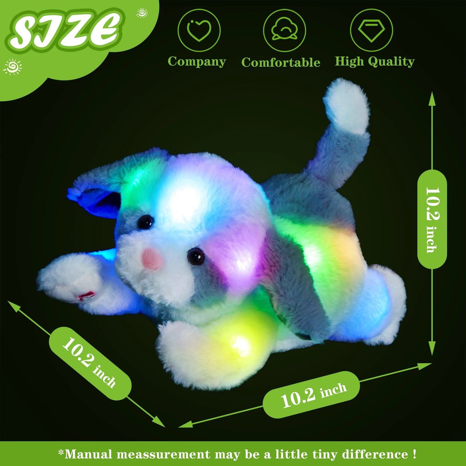 35cm LED Light Musical Luminous Plush Toy Dog